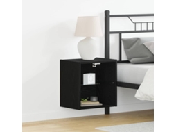 Vidaxl Prateleira Flutuante Com Luz Led Com Prateleira 2 Unid. Preto