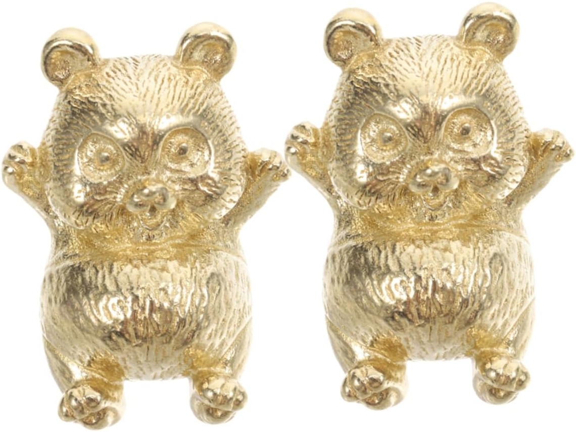 Puxadores De Latão Homoyoyo Panda Para Armários, Conjunto De 2 Peças, Puxadores Decorativos Para Portas De Armários E