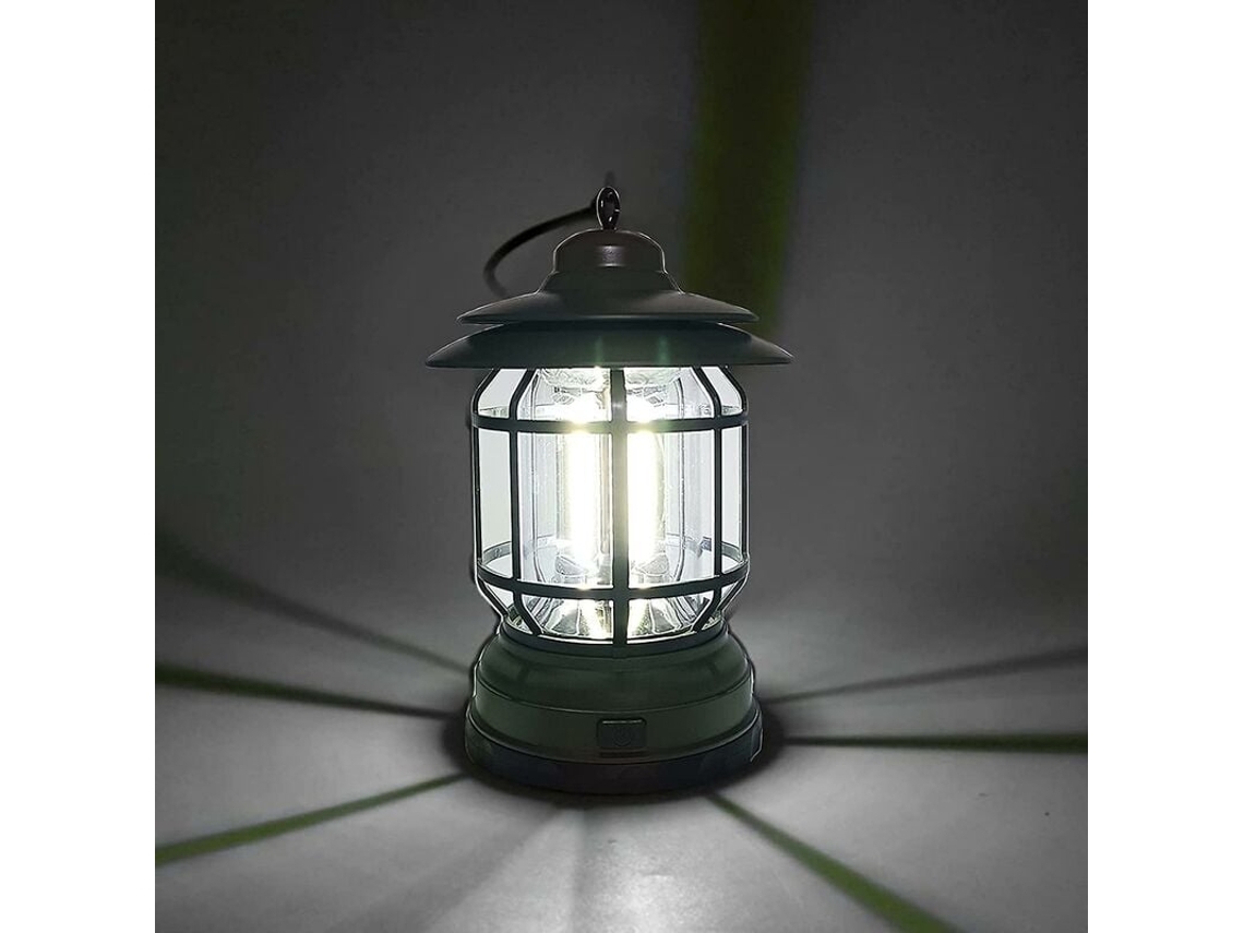 Acampamento Retrô Lanterna De Acampamento Portátil Alimentada Por 3 Pilhas Aa Linda Luz De Barraca Suspensa Para Pesca Caminhada Acam*