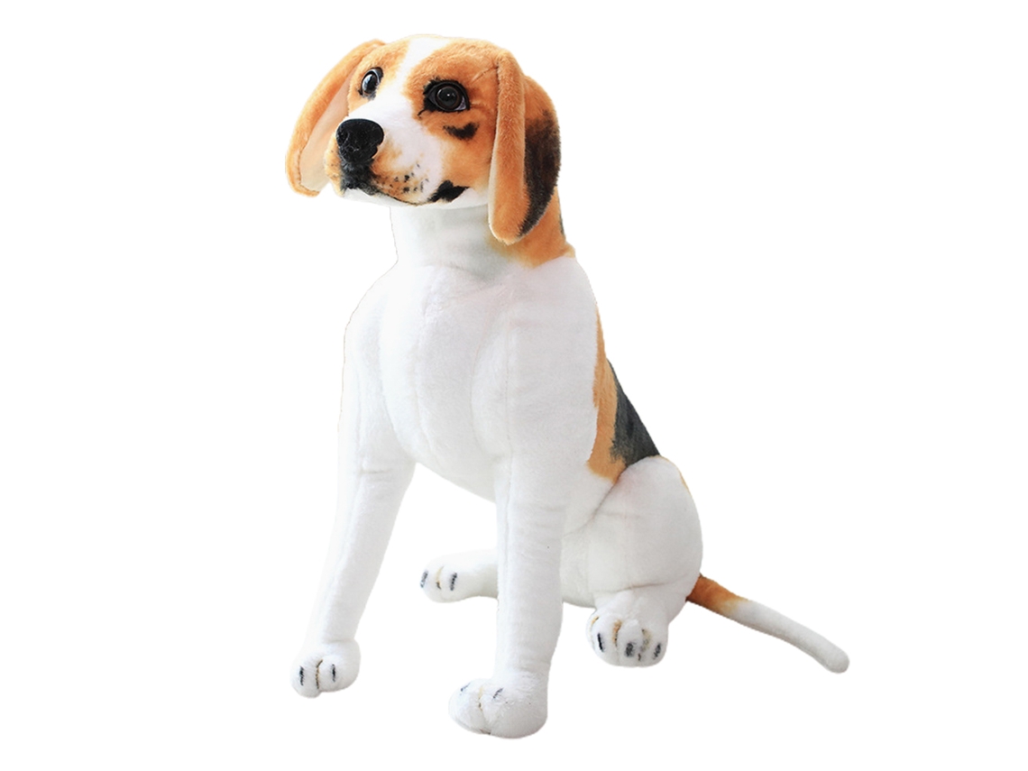 Ats peluche Cachorro Sentado Macio Brinquedo de Peluche Animal Fofo Travesseiro Decoratsivo para Crianças Sofá Quarto