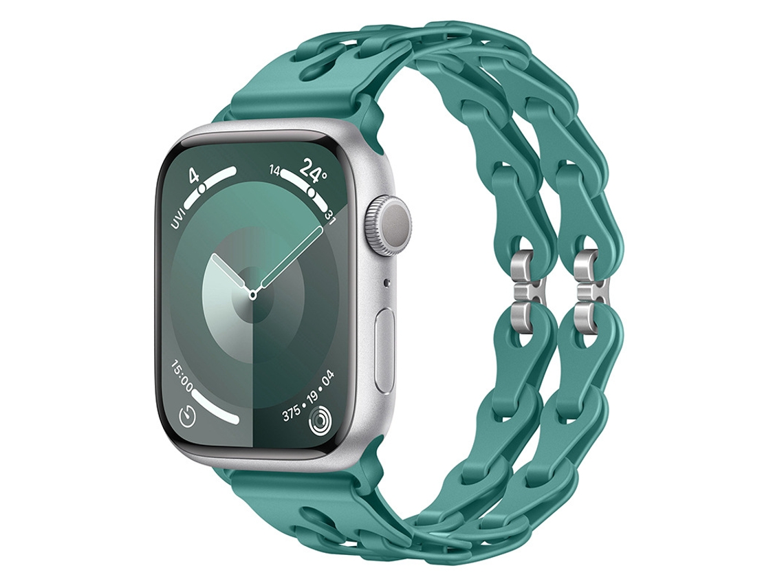 Bracelete Para Apple Watch 42/44/45/46/49mm Verde Pinheiro Cuich