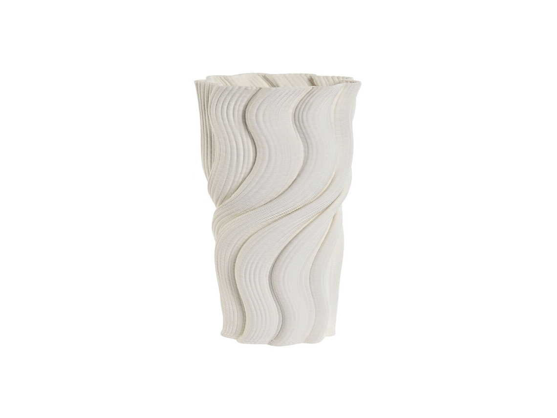 Vaso HOME ESPRIT Branco Grés Moderno 16 x 16 x 26 cm