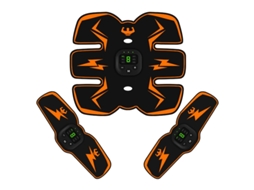 Lurelia Estimulador Abdominal Muscular Abdominal Ems, Equipamento De Treinamento De Braço E Abdômen, Cor Laranja