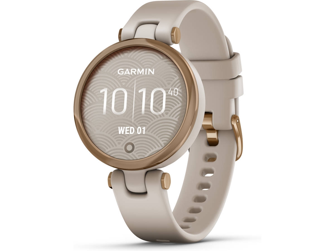 Relógio Desportivo GARMIN Lily Sport (Bluetooth - Até 5 dias de autonomia - Rosa Dourado e Areia)