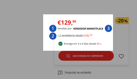 Marketplace na página de produto