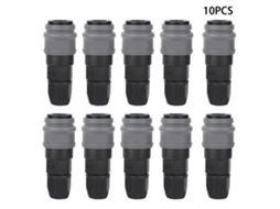 Conector Rápido Autobloqueante De Acero Plástico Tipo C Para Tubo De Aire Pu 8mm (10 Piezas)
