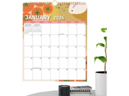 Calendário 2026- Organizador De Parede- Planejador Anual- De Mesa- Data Do Ano- Grade De Tempo Familiar-
