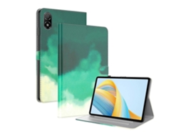 Capa De Couro Dobrável Para Tablet Honor Pad V8 Pro Com Estampa Aquarela