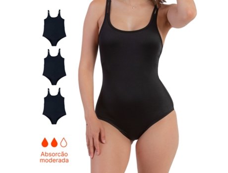 Pacote De 3 Fato De Banho Menstrual Fluxo Normal Ecowoman