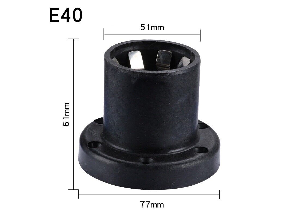 Soquete Para Lâmpada 10x E40, Soquete Termoplástico Para Lâmpada Sunny Spaces