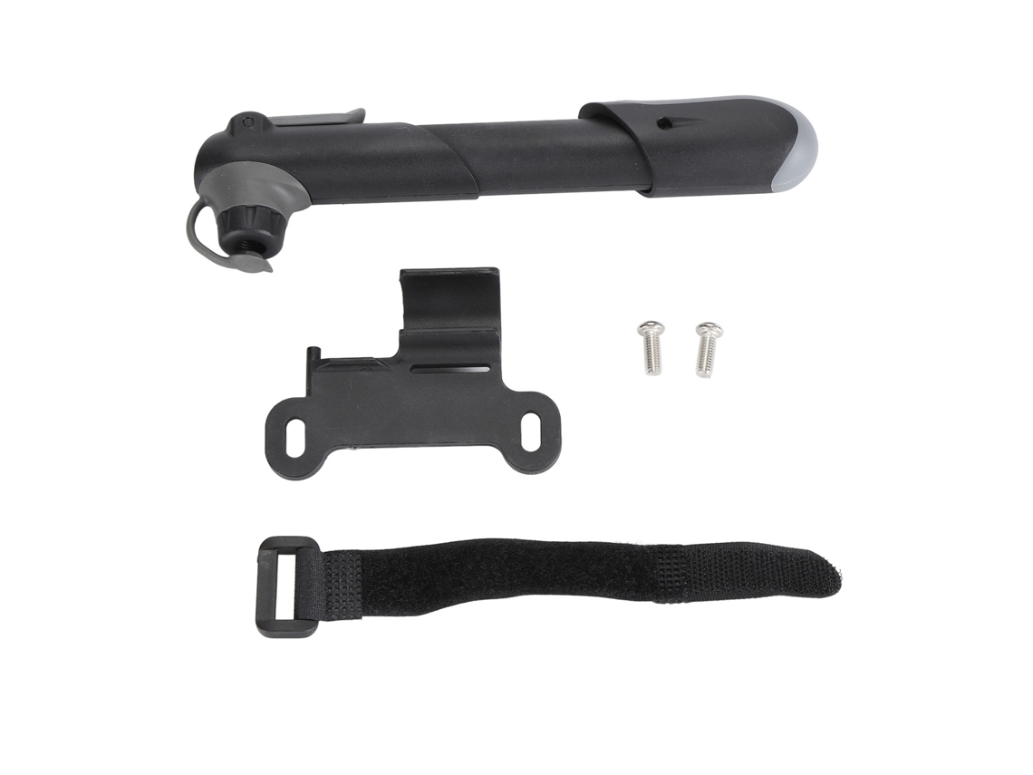 Bomba de bicicleta portátil e compacta Rebe Mini para bicicletas de estrada e montanha com válvula inteligente.