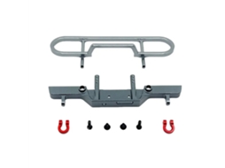 Protetor de Para choque Dianteiro Metálico Reforçado Vermelho Fms Fcx24m Range Rover Discovery 1/24 Crawler Peças Reposição MDUG