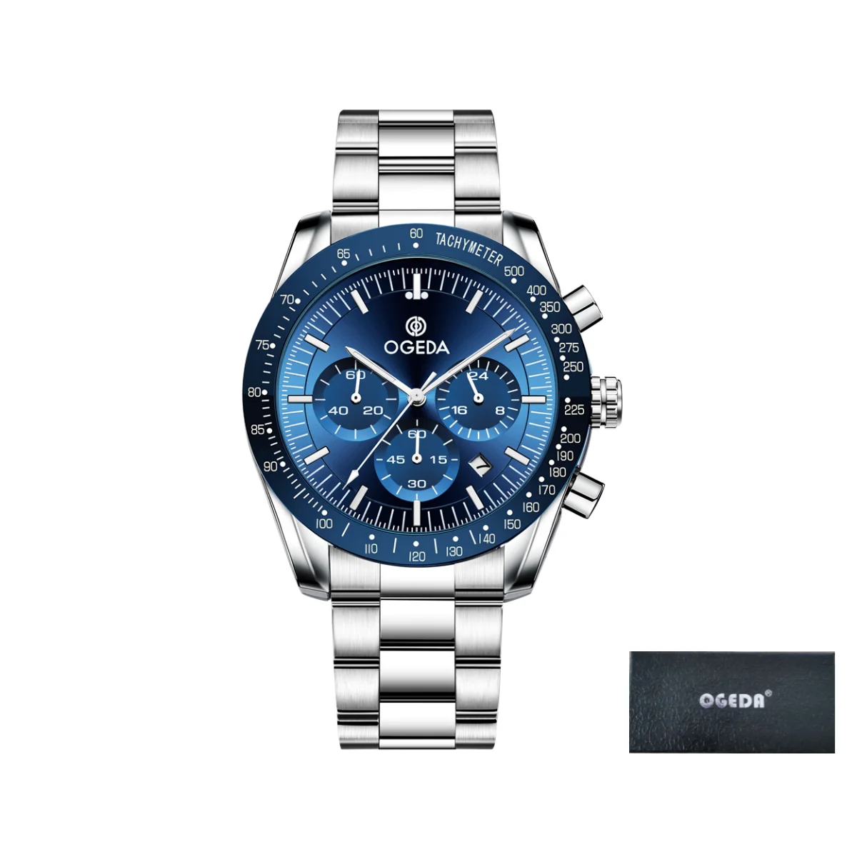 Relógio Masculino Clássico Retrô À Prova D'água Com Mecanismo De Quartzo (azul Prateado), Ideal Para Negócios E Esportes.
