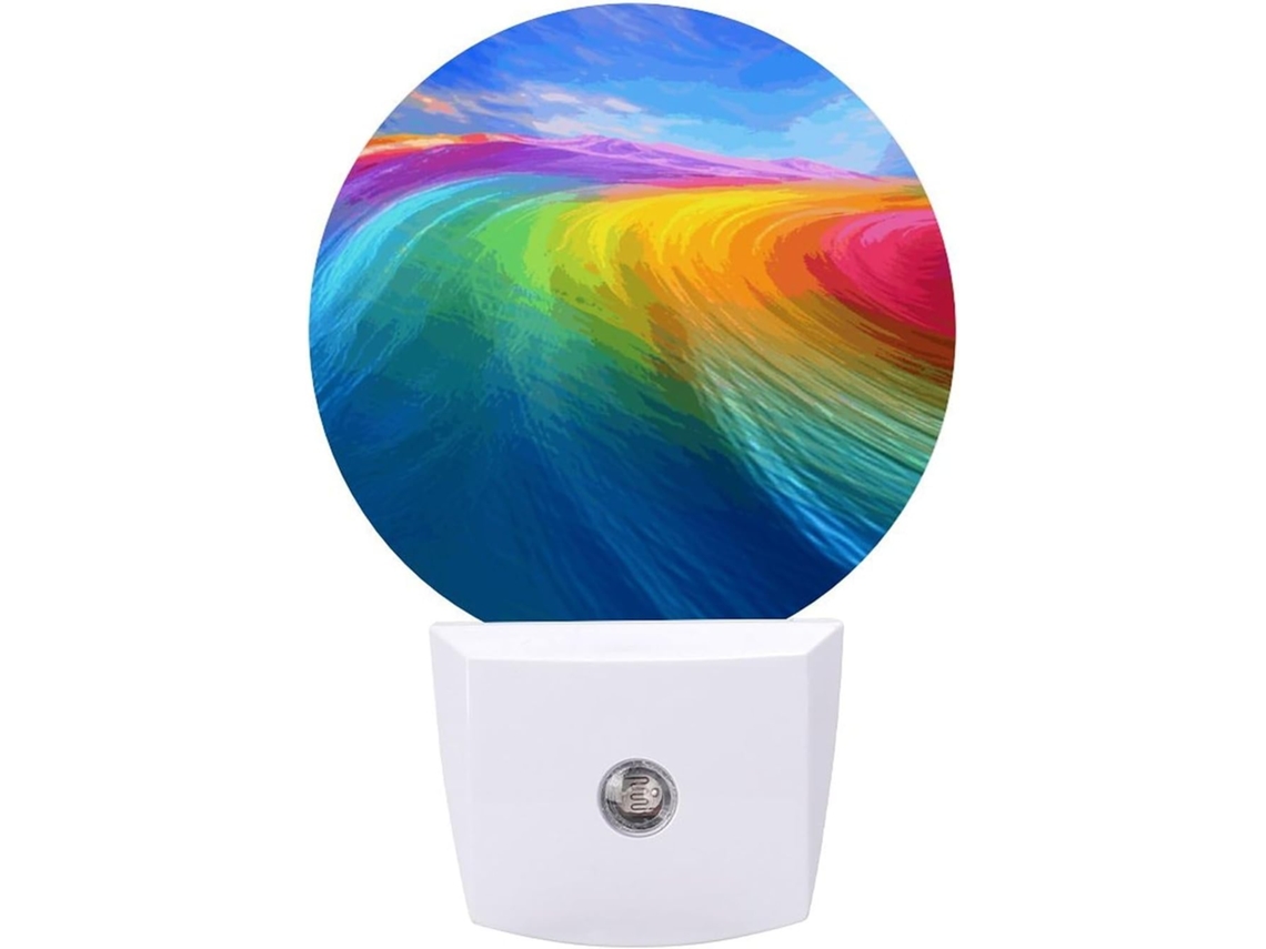 Luminárias Noturnas Com Design De Arco Íris, Luzes Noturnas De Led Com Sensor, Luz Noturna Branca Quente Suave