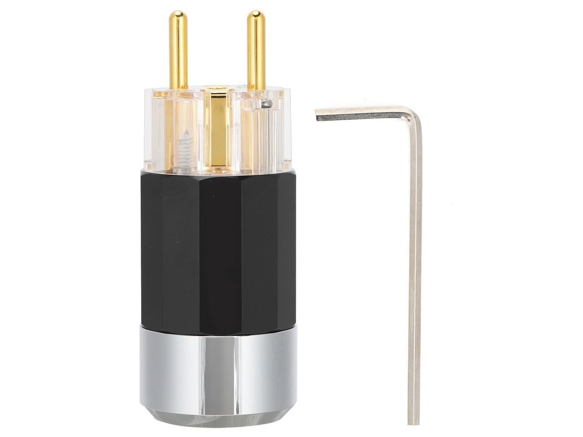 Aetheria plugue de Energia Hifi Áudio de Cobre Puro com Eletroplacagem de Ouro 24k Conector Monosaudio