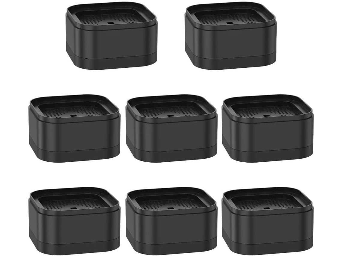 Conjunto De 8-elevadores Pé Empilháveis Cama, 3, 5cm, Antiderrapantes, Sofá, Cadeira, Mesa, Máquina De Lavar