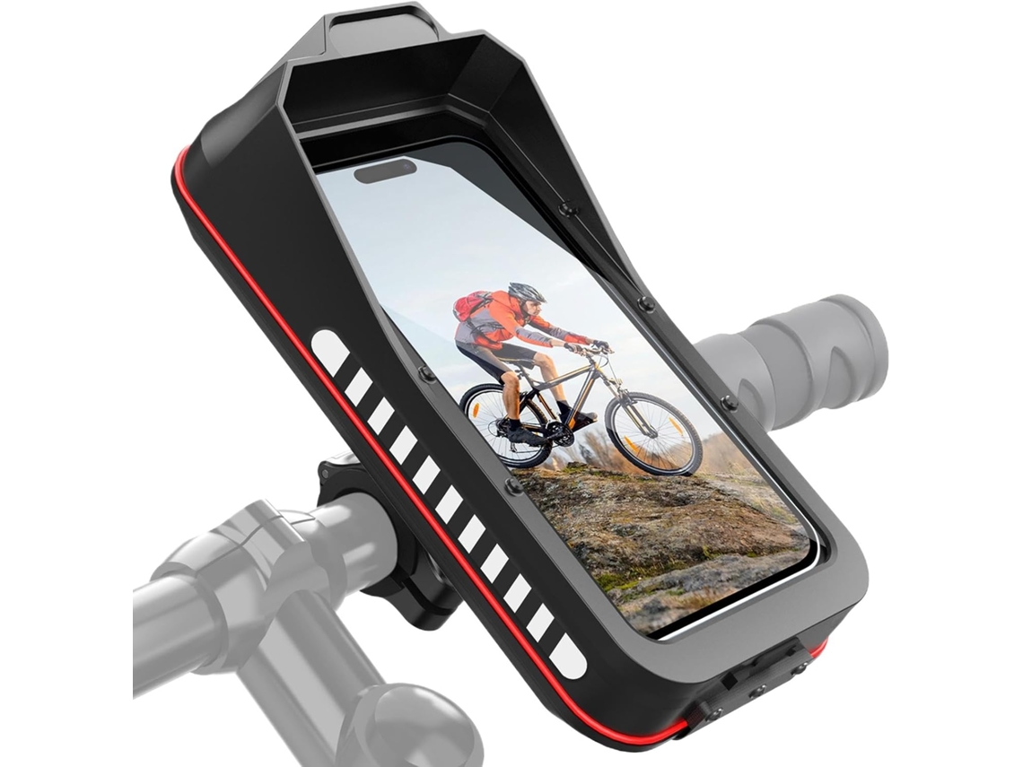 Suporte Para Celular À Prova D'água E Anti-vibração Para Guidão De Motocicleta.