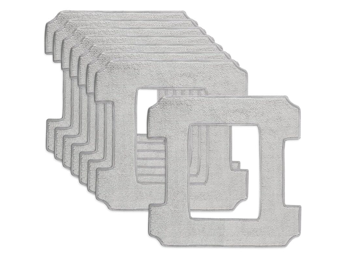 Conjunto de Esfregão Microfibra 8 Peças para Ecovacs Winbot, Lavável e Reutilizável, Limpeza Eficaz de Janelas, Qualidade Superior BRILVIBERA