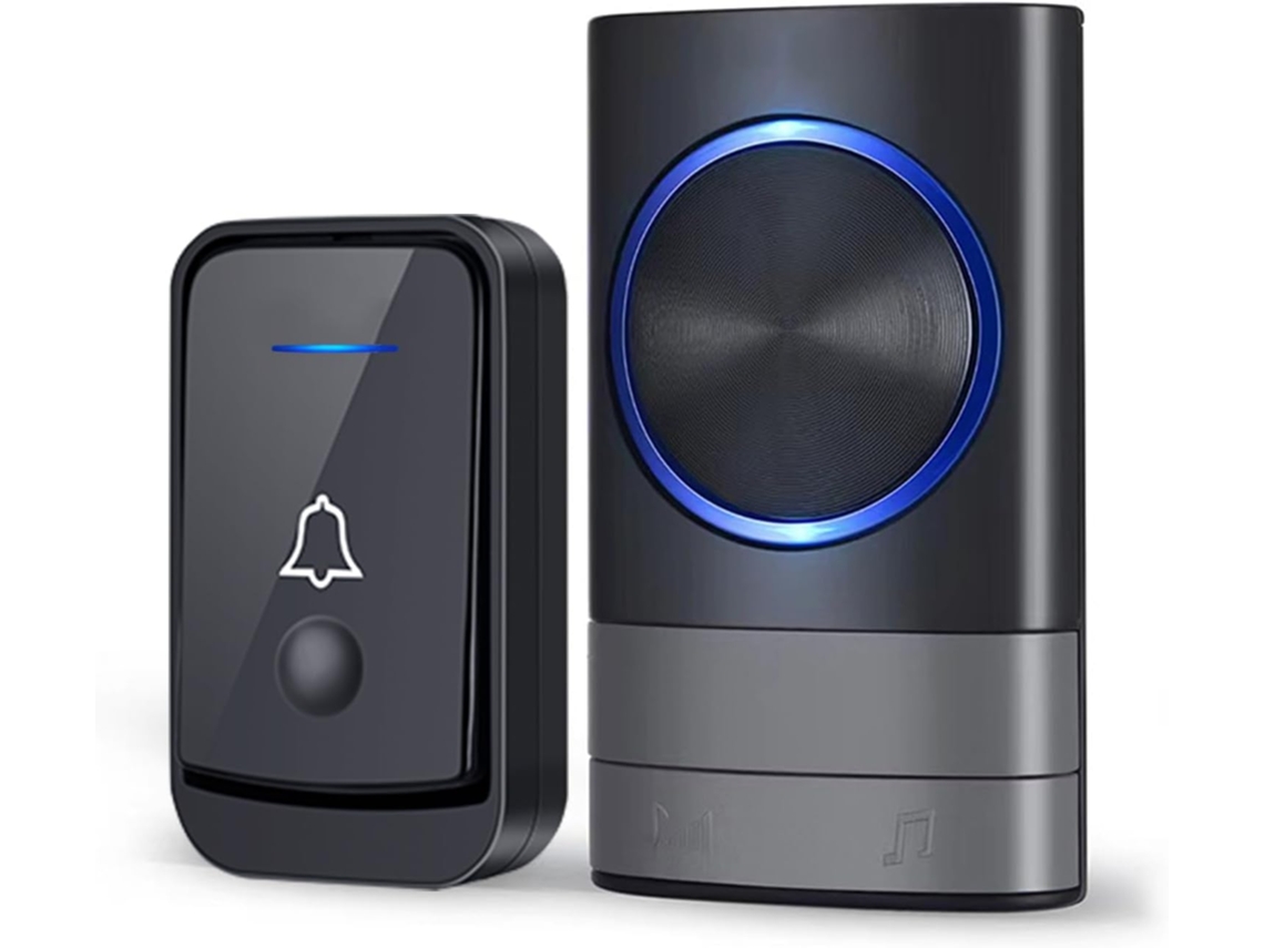 Timbre Wireless 400m Led 52 Tons Negro ZYBLSSBB