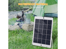Primerox carregador Solar Portátil 3w 5v com Usb para Camping Telefone Ventilador Luz Led Câmera