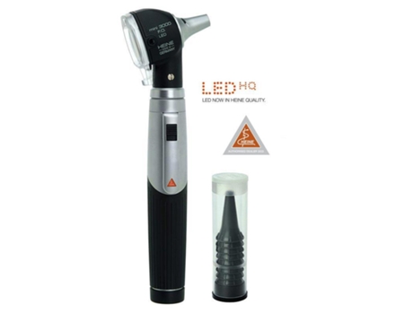 Otoscópio Heine Mini 3000® F.O. Led 2 5V com Cabo a Pilhas- Preto Gima S.P.A.