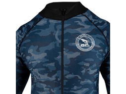 Traje com Zíper Nas Costas Spandex Azul List Dolphin Tech