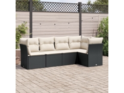 Conjunto de Sofás de Jardim HARLANV1 com Almofadas Madeira Abeto de Douglas