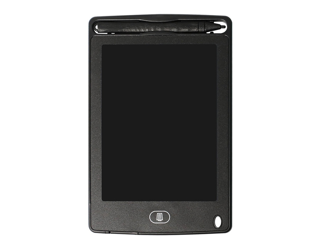 Tablet De Escrita Lcd Infantil, 6,5 Polegadas, Em Preto, Com Apagamento Rápido Elysve