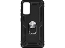 Capa E Suporte Samsung Galaxy S20 Fe Ushion Anti-choque Anel Metálico Função Suporte Preto