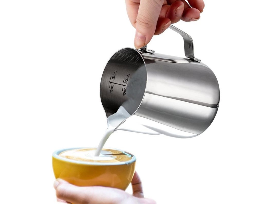2026-jarra De Leche 350ml/12oz Acero Inoxidable 304 Para Café Latte Cappuccino Con Arte De Café