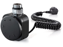 Termostato com resistência redonda 600w acabamento preto fosco em ABS