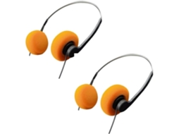 Conjunto De 2 Fones Ouvido Retrô Supra Auriculares, Fones De Ouvido Estéreo Com Fio, Fones De Ouvido Leves E Portáteis