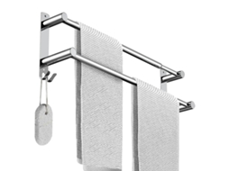Suporte para Toalhas Extensível de 43-75Cm em Inox NEVEANCE