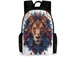 Mochila Com Estampa De Leão Para Meninos, Escolar "rei Dos Animais", Leve E Moderna Adolescentes 9 A