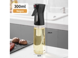 Garrafa de Manteiga, Também Pode Ser Usada como Recipiente de Plástico para Armazenar Azeite, Vinagre, Molho de Soja, Etc. MDUG (preto 300ml)