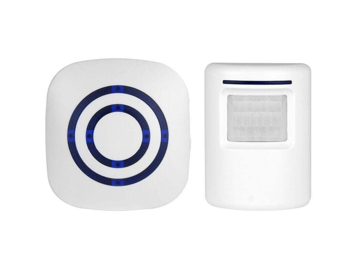 Lurelia Campainha Sem Fios T801 Com Sensor De Movimento Pir Para Casa E Loja (branca)