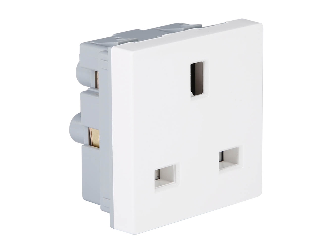 Laxiscreed Adaptador De Tomada De Parede Uk 13a 250v – Encaixe Universal E Seguro