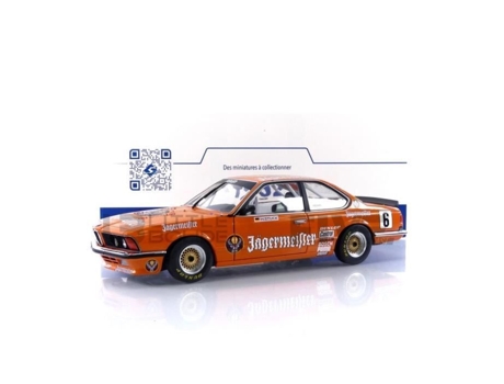 Carro Miniatura Colecionável SOLIDO 1/18 Bmw 635 Csi Campeonato Europeu de Carros de Turismo 1984 Laranja 1810302