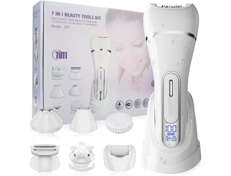 Para Mulheres, Elétrico, Rosto, Corpo 7 Em 1 (para Rosto, Axilas E Pernas), À Prova D'água Ipx7