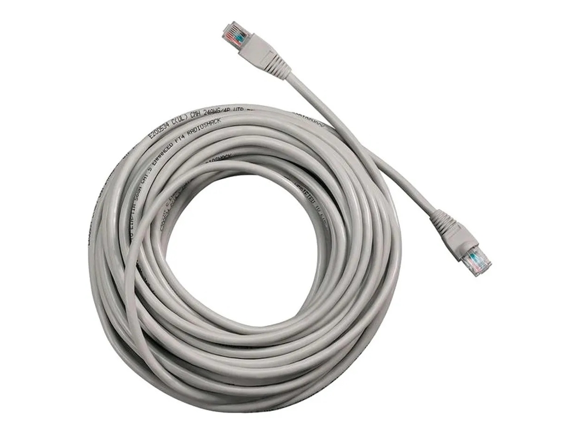 Lurelia Cabo Ethernet Cat5e Utp 50 M Cinza Rj45, Ligação Rj45 Para Rede Lan