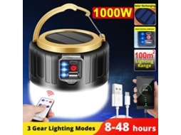 Luzes De Acampamento Led Solares Para Áreas Externas, Recarregáveis ​​por Usb, Lanternas Portáteis, Luz De Emergência Para Pesca, Aquaforge