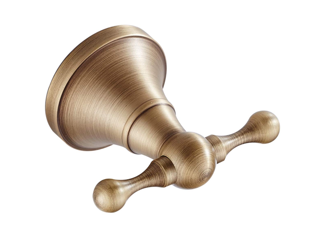 Gancho De Parede Em Latão Antigo Para Casacos, Toalhas E Roupões, Acessórios Para Casa De Banho E Cozinha, Com Acabamento Em Bronze Escovado