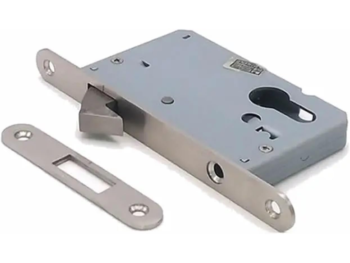 Fechadura De Gancho Único Em Aço Inoxidável Com Painel Oval E Margem 50mm, Fechadura Invisível Para Porta De Correr, 1 Peça