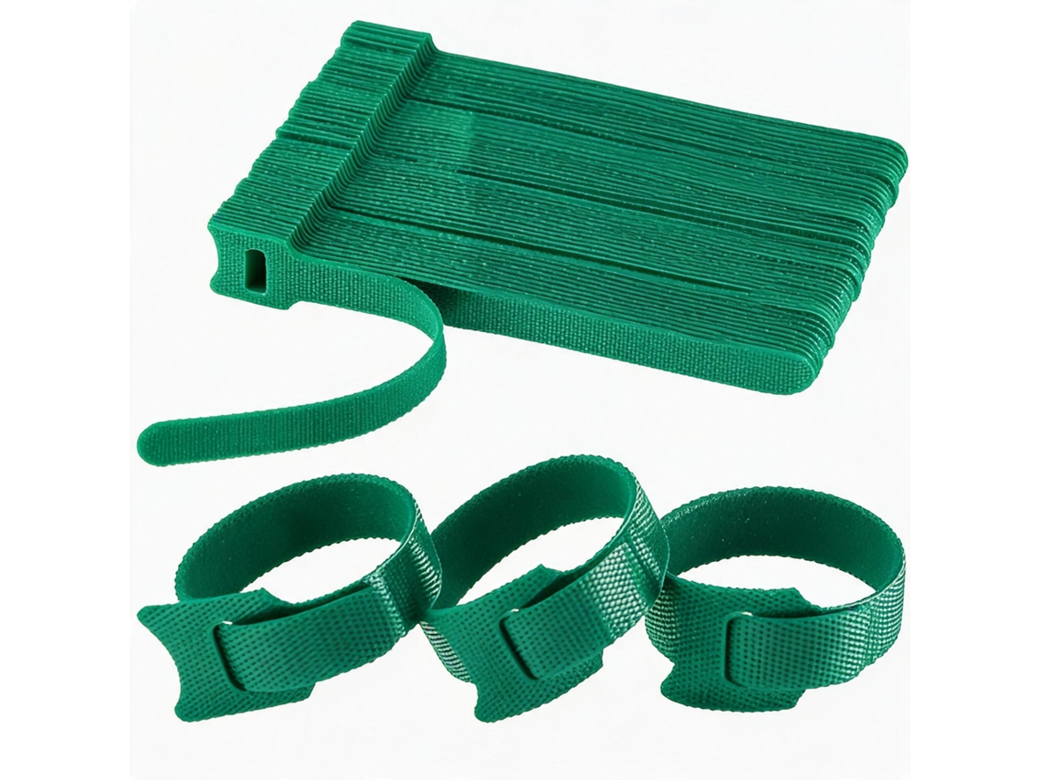 120pcs 15cm Reusable Organizador de Cabos Adjustable HENTEN HOME Verde