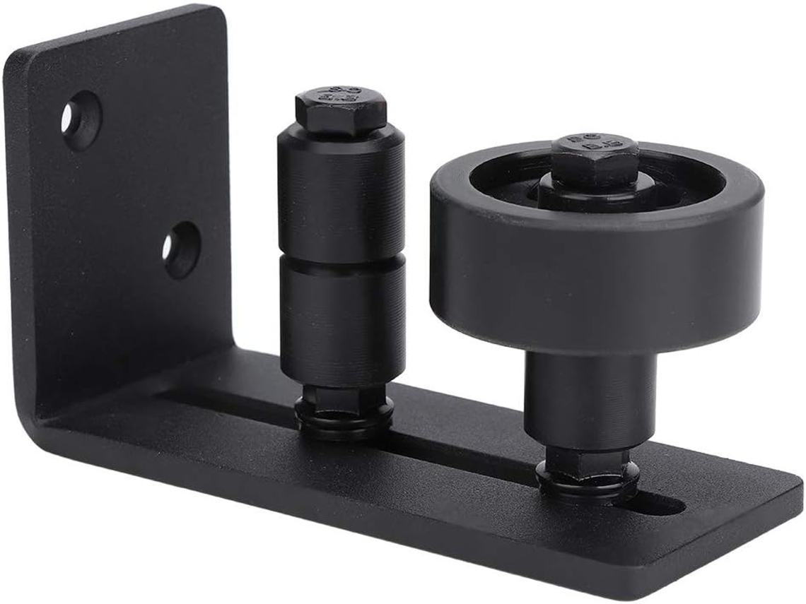 Guia Deslizante Ajustável Em Aço Carbono Para Porta De Celeiro Com Roletes Duplos, Ideal Para Reformas Residenciais, Cor