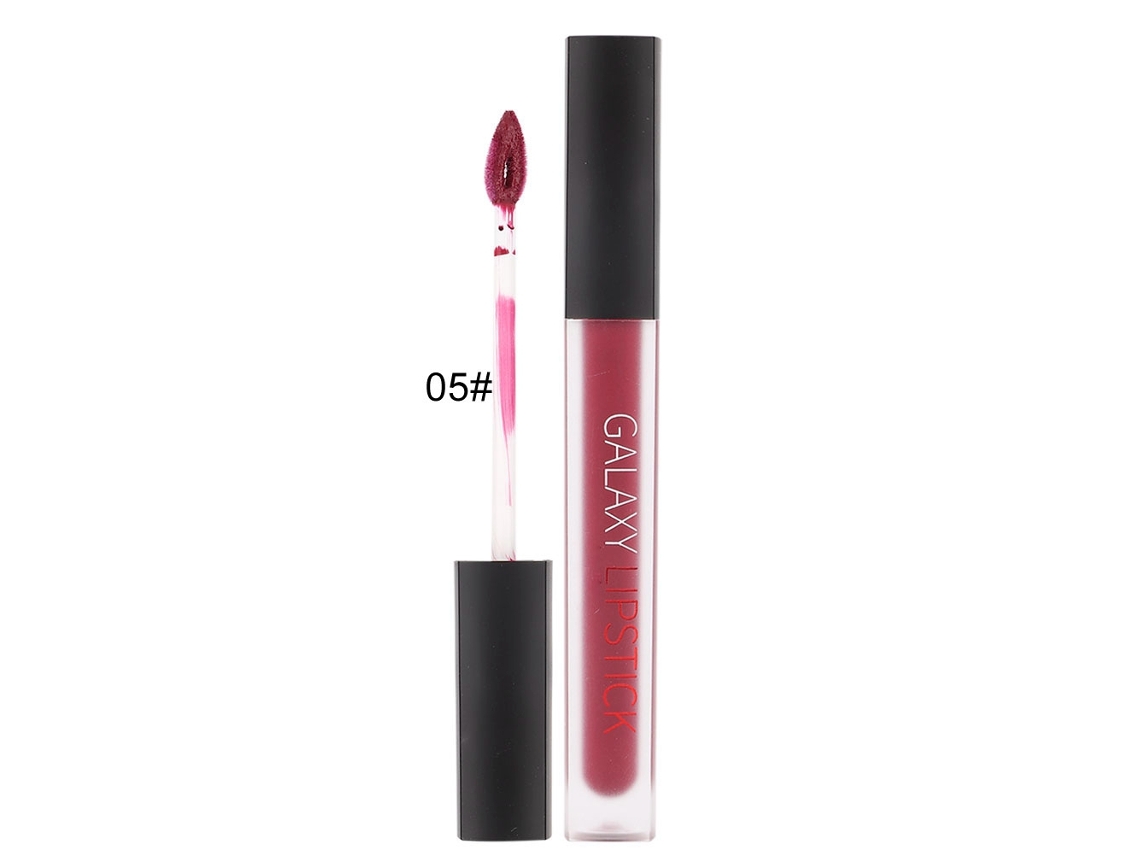 Brillo Labial Mate Para Mujer Lip Glaze Impermeable Largo Duración Lápiz Labial Líquido Cosmético 5