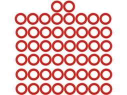 Pacote Com 50 Mangueiras De Silicone Para Torneiras E Jardim, 2,5 Cm