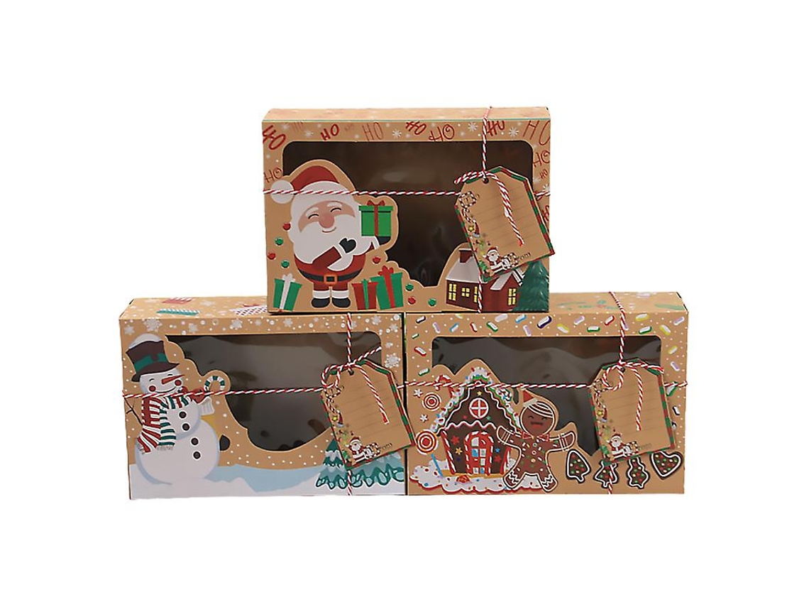 3pcs Caixas De Doces De Papel Allinless