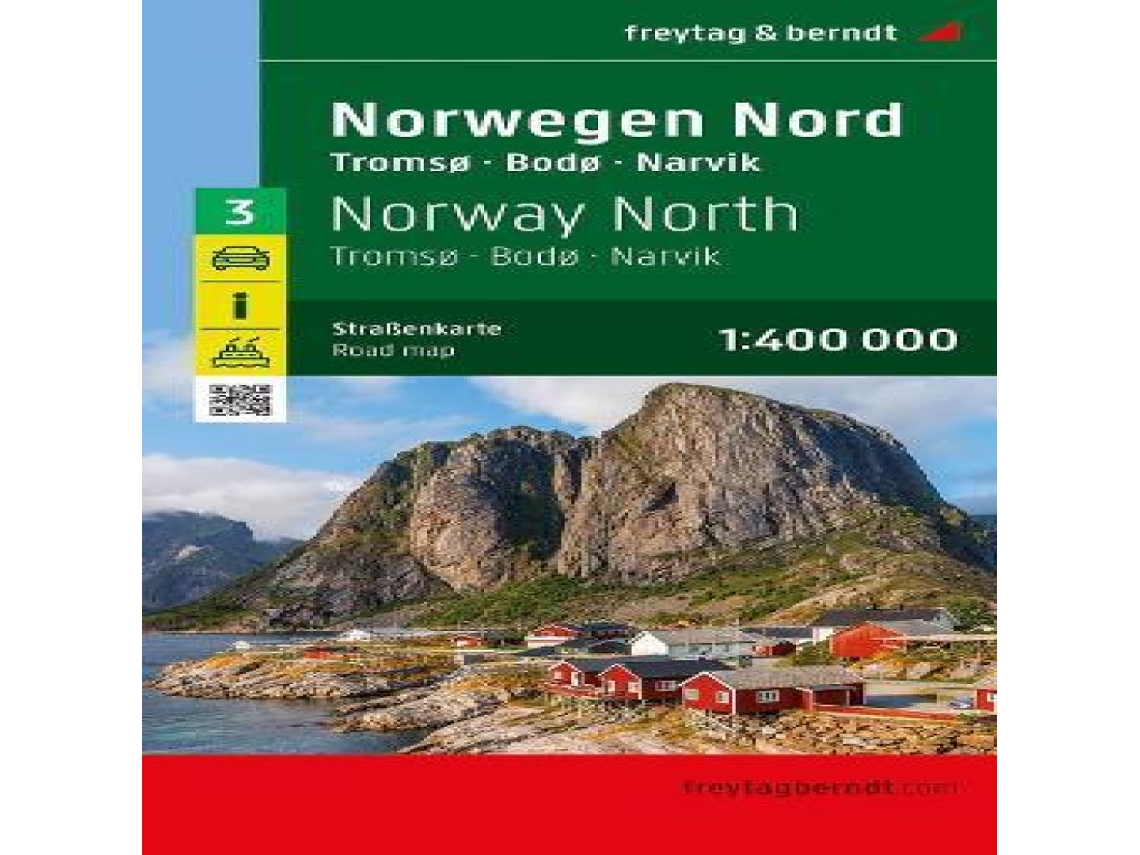 Livro Norway North - Road Map de Freytag-Berndt (Inglês)