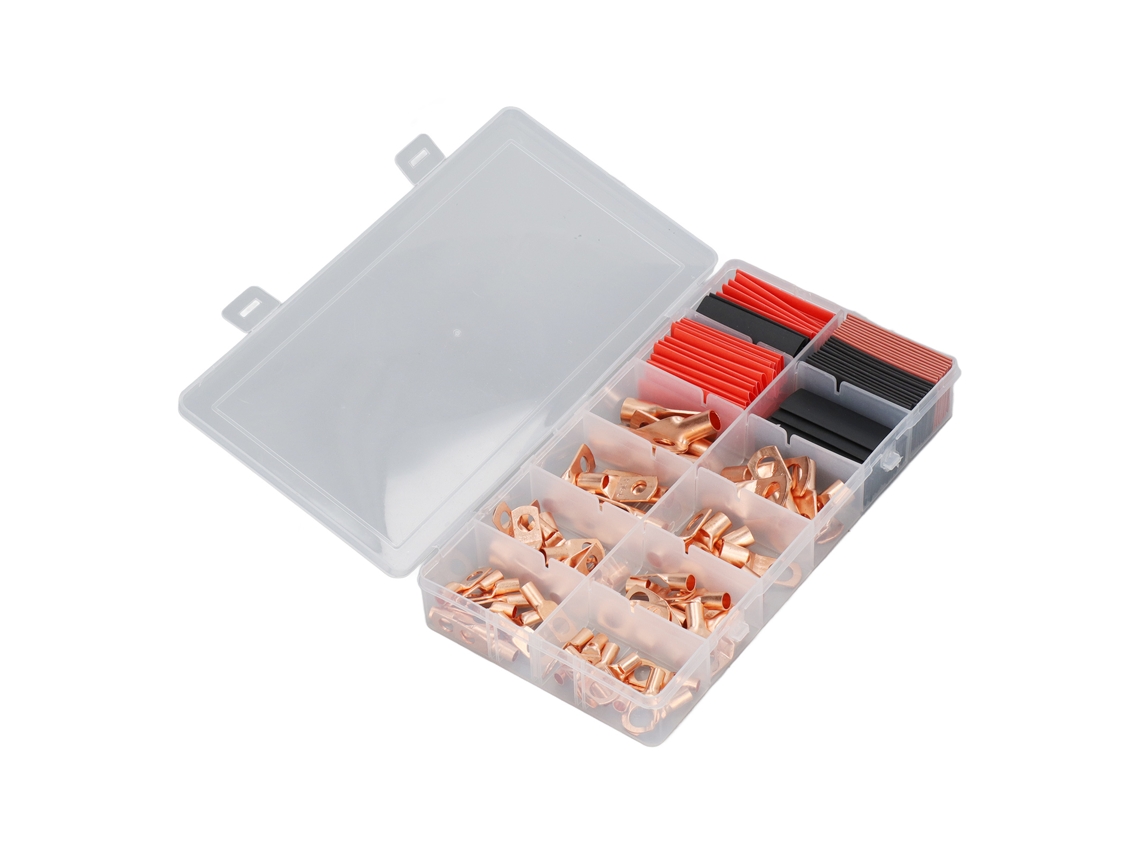 Kit De Terminais E Tubo Termo-retrátil Laxiscreed Para Cabos De Bateria Em Cobre Reforçado